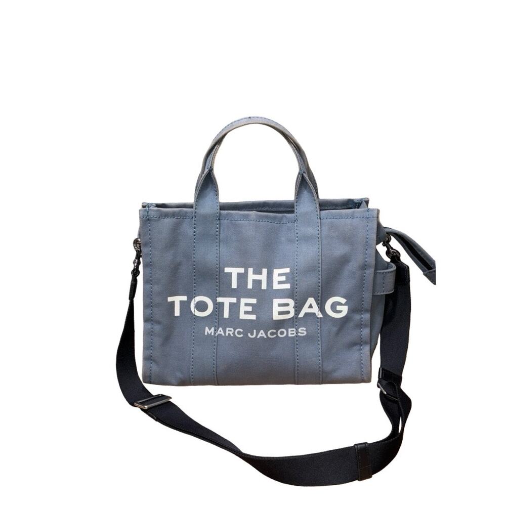Marc Jacobs The Tote Bag Blue Canvas Tote/Shoulder Bag